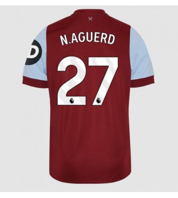 West Ham United Nayef Aguerd #27 Hemmatröja 2023-24 Kortärmad